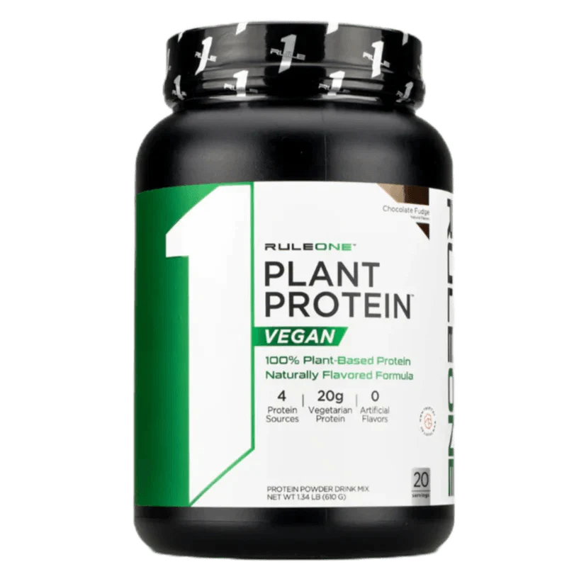 Rule 1 R1 Plant Protein, 1.28 lbs Powder - 20g Vegan Protein