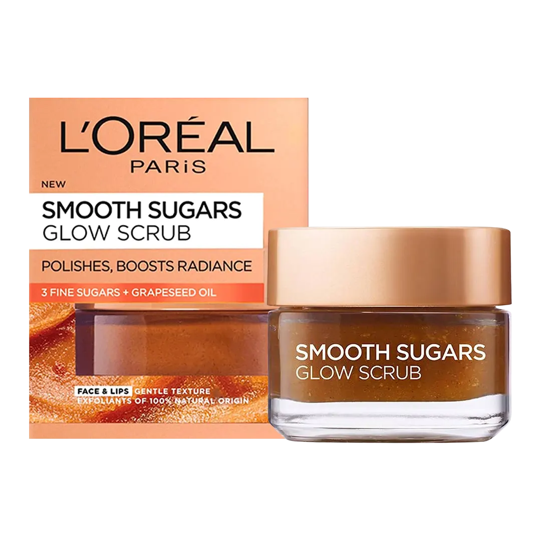 Loreal Smooth Sugars Glow Scrub - 50ml - Medaid International