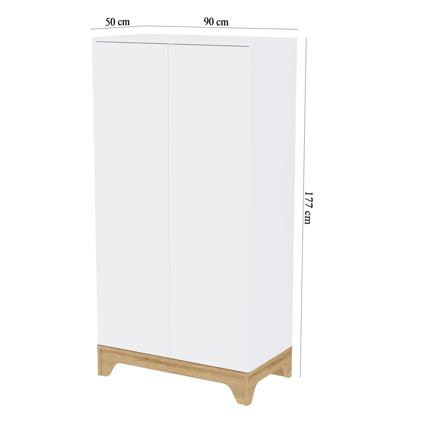 Faktum - Lumina Compartment Wardrobe - Modern Push - Open Doors - White