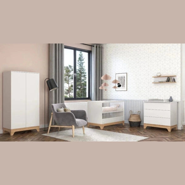 Faktum - Lumina Compartment Wardrobe - Modern Push - Open Doors - White