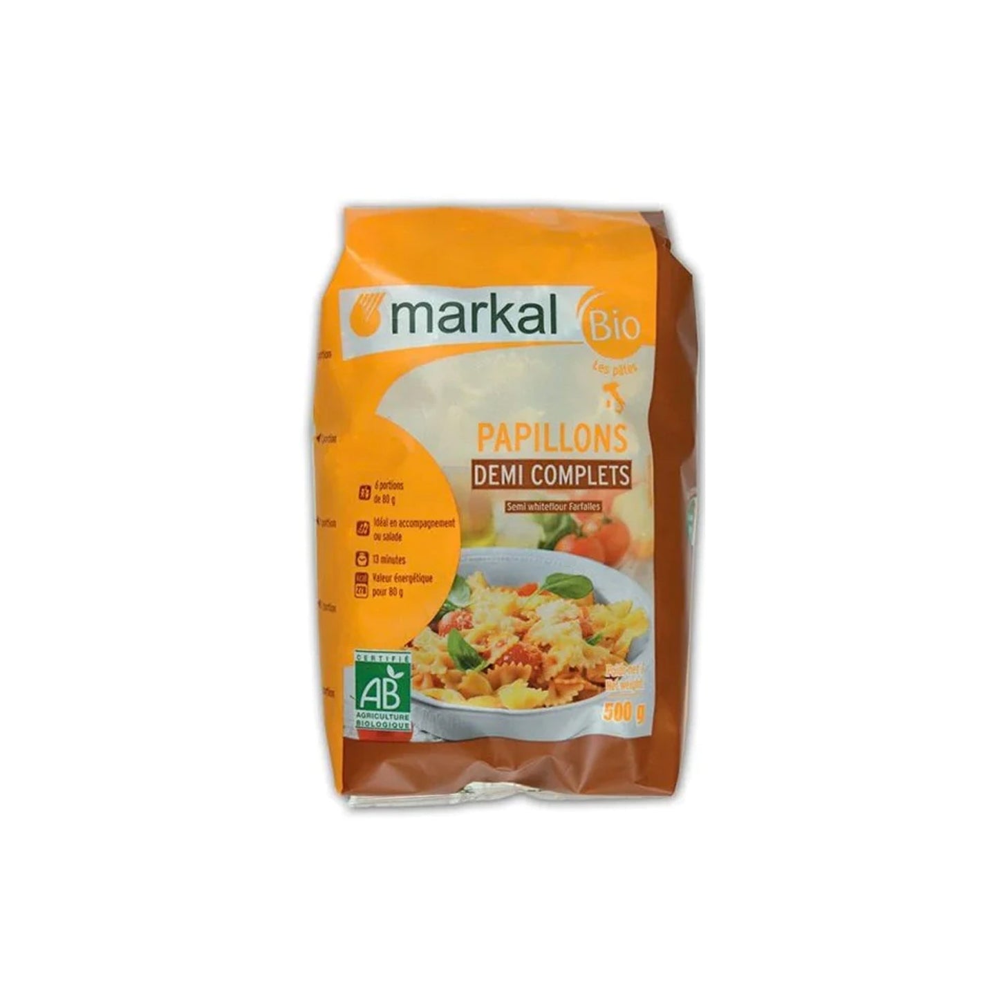 MARKAL SEMI WHOLEGRAIN  BUTTERFLY  PASTA - Medaid International