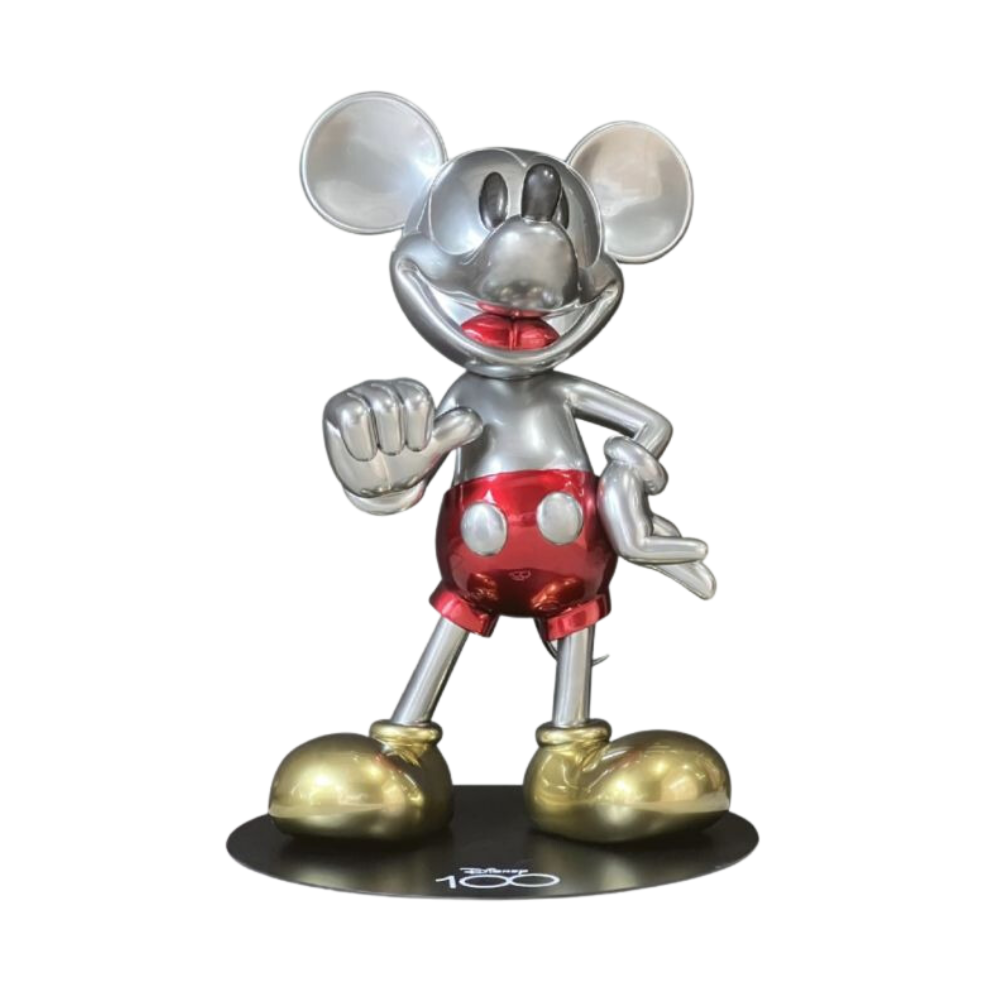 Disney 100 Years of Wonder Master Craft Platinum Mickey 40" Statue - Medaid International
