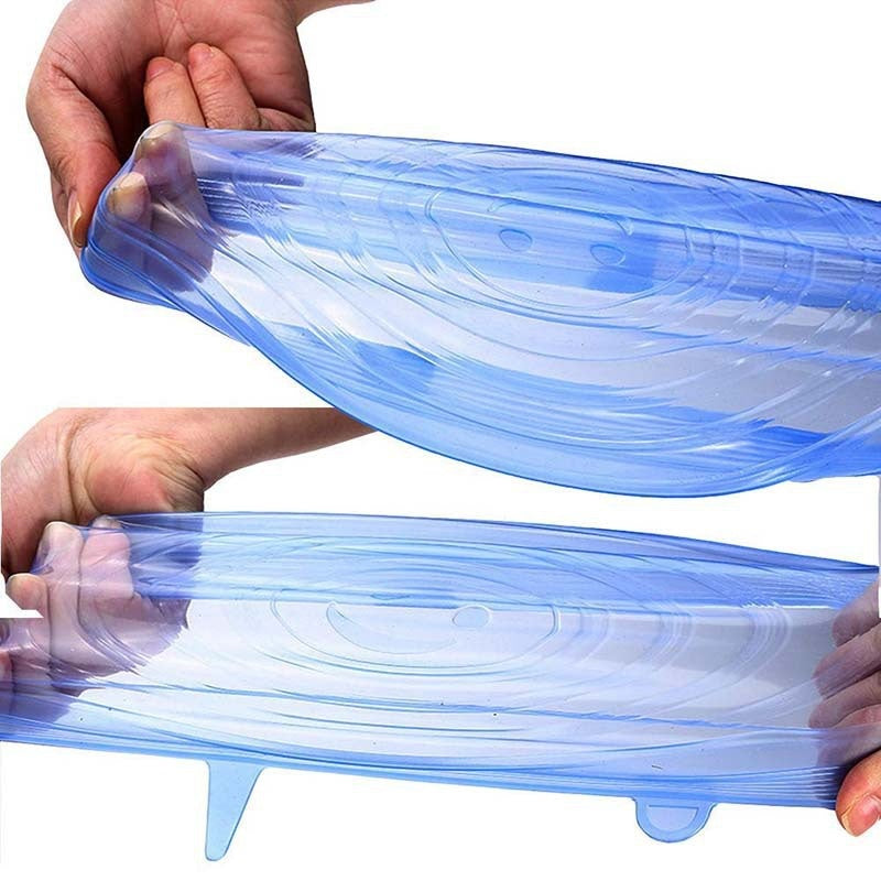 6 PCS Silicone Stretch Covers For Food