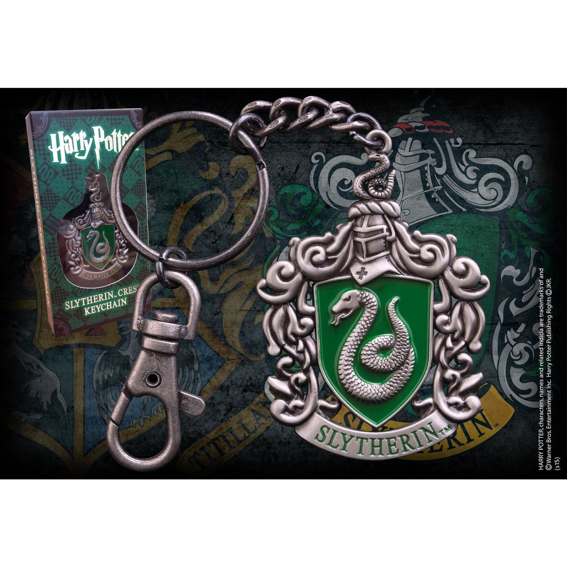 Noble: Harry Potter - Slytherin Crest Keyring - Medaid International