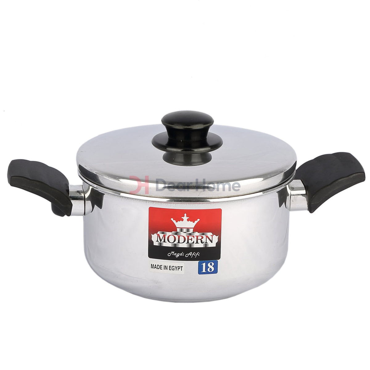 Modern Aluminium 18Cm Pot With Lid