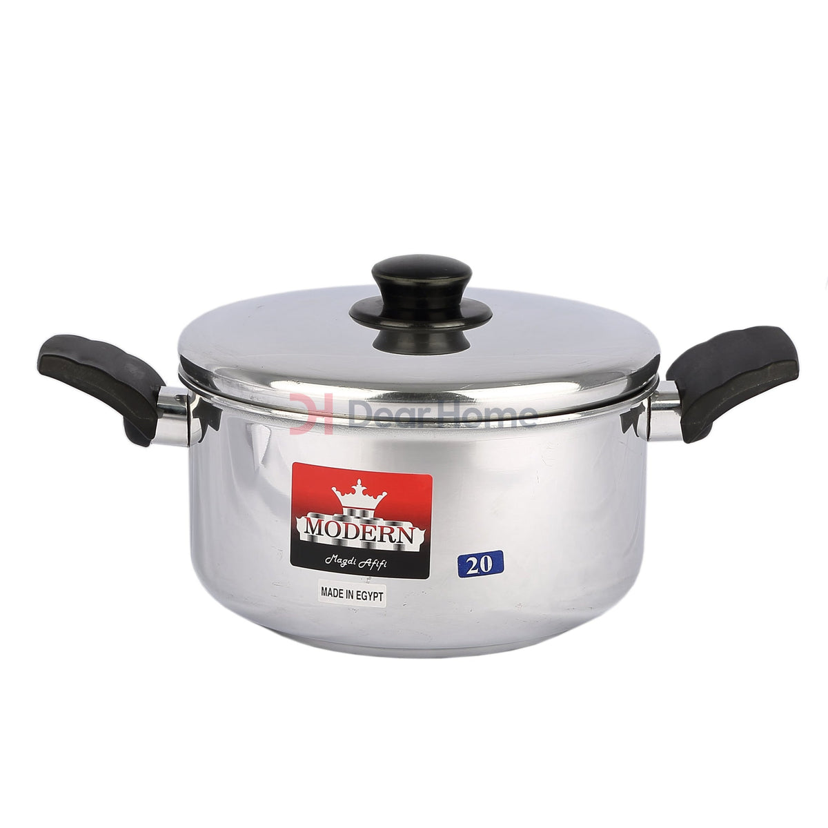 Modern Aluminium 20Cm Pot With Lid