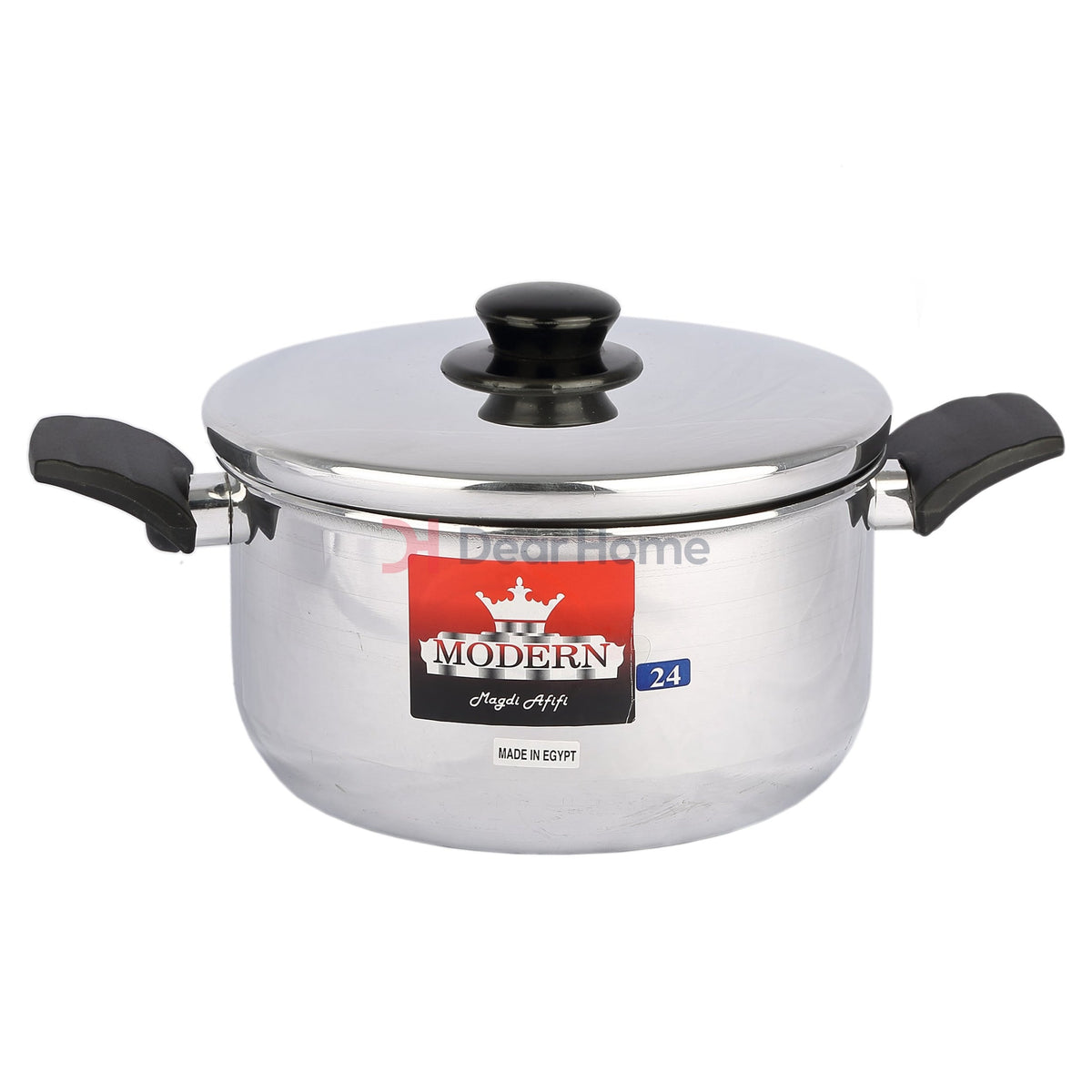 Modern Aluminium 24Cm Pot With Lid
