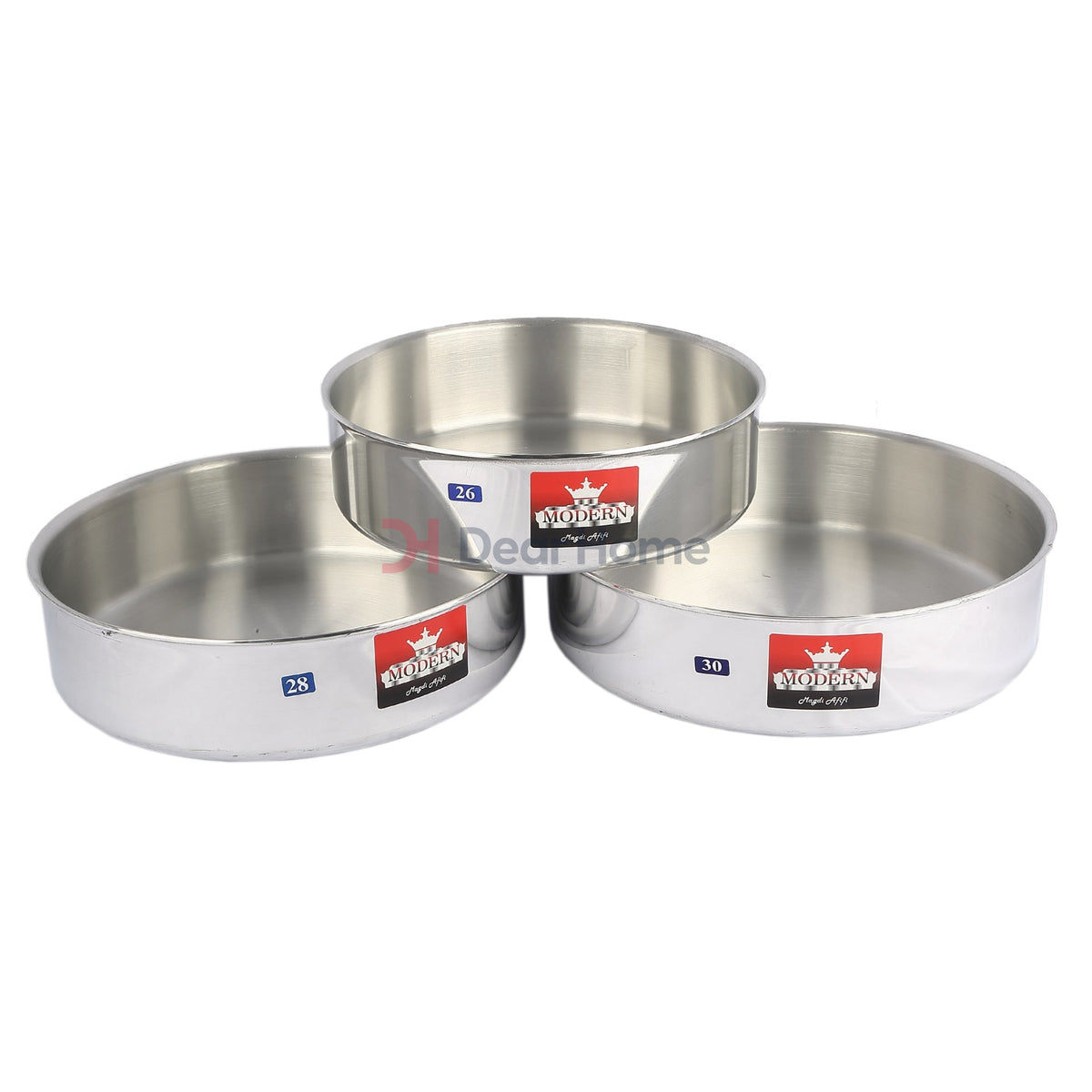 Modern 26/28/30Cm Round Oven Tray Set