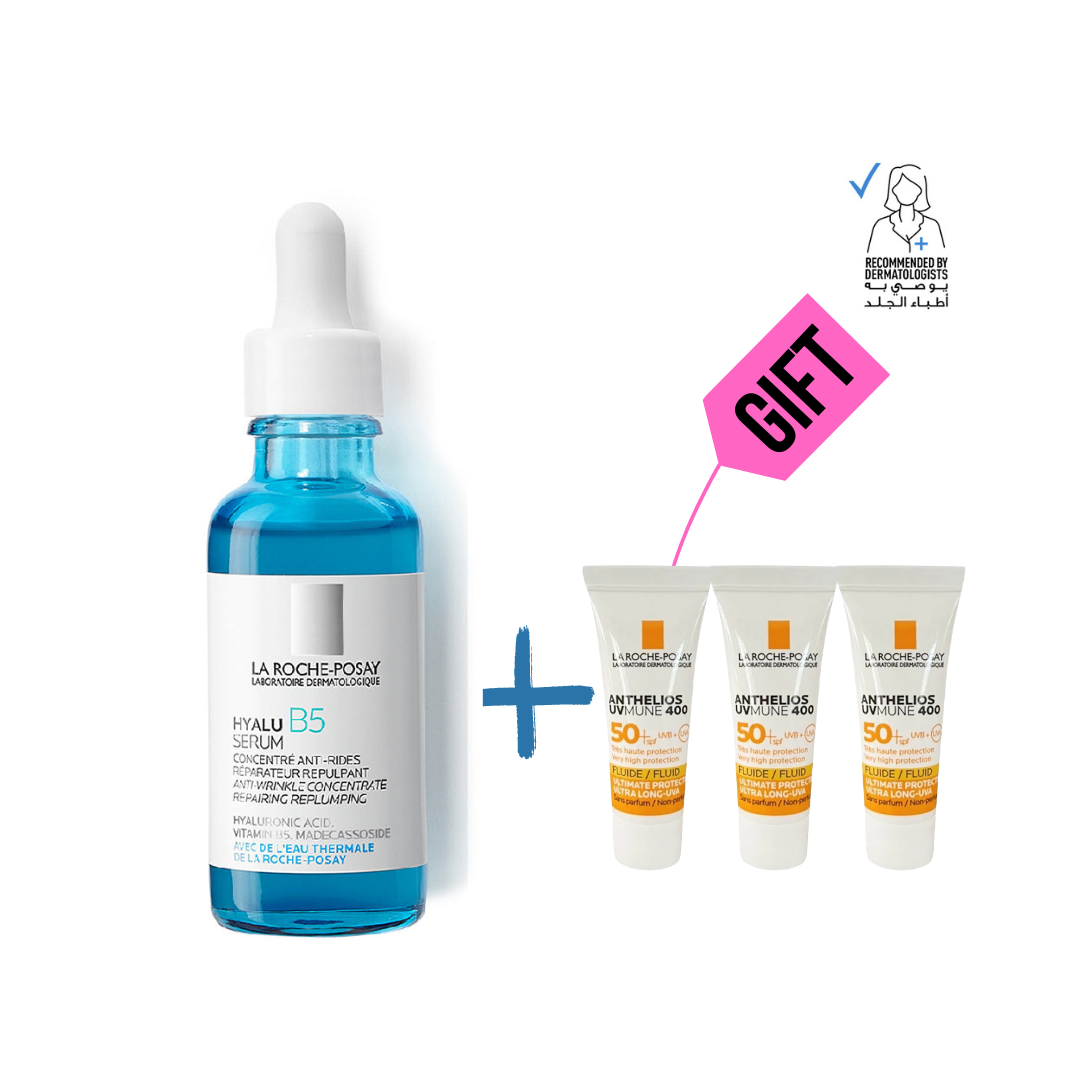 Hyalu B5 Serum to Replump and Repair + X3 Anthelios 3ml - Medaid