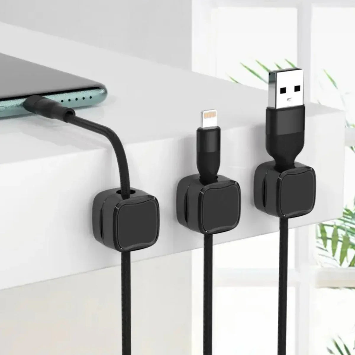 Magnetic Cable Clips (6 Pcs)