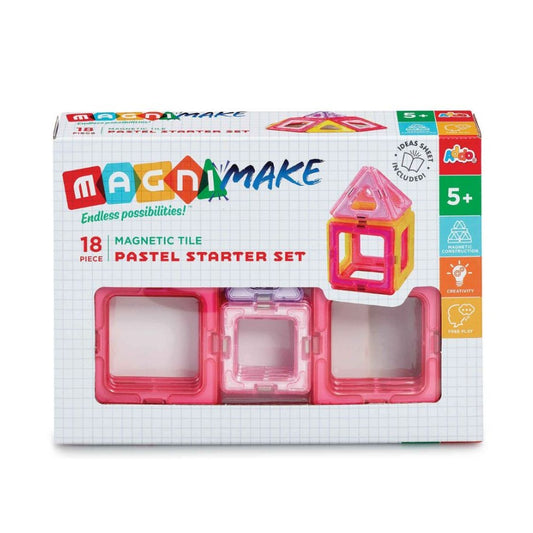 Magnimake 18 Piece Pastel Starter Set