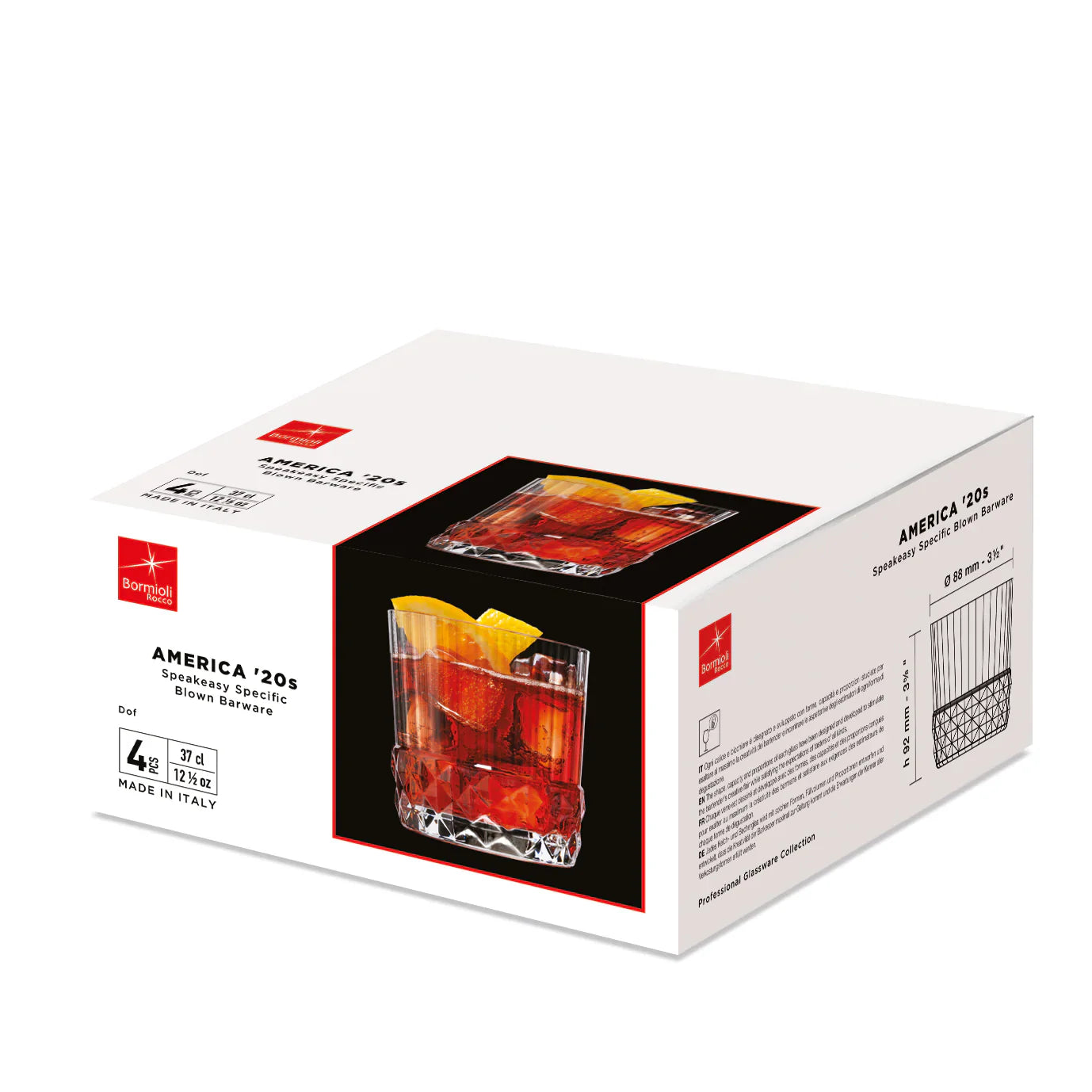 Bormioli Rocco America '20s 30cl DOF Drinking Glasses (Set of 6)