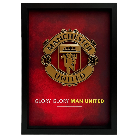 Manchester United Frame WIth 3D-printed Logo