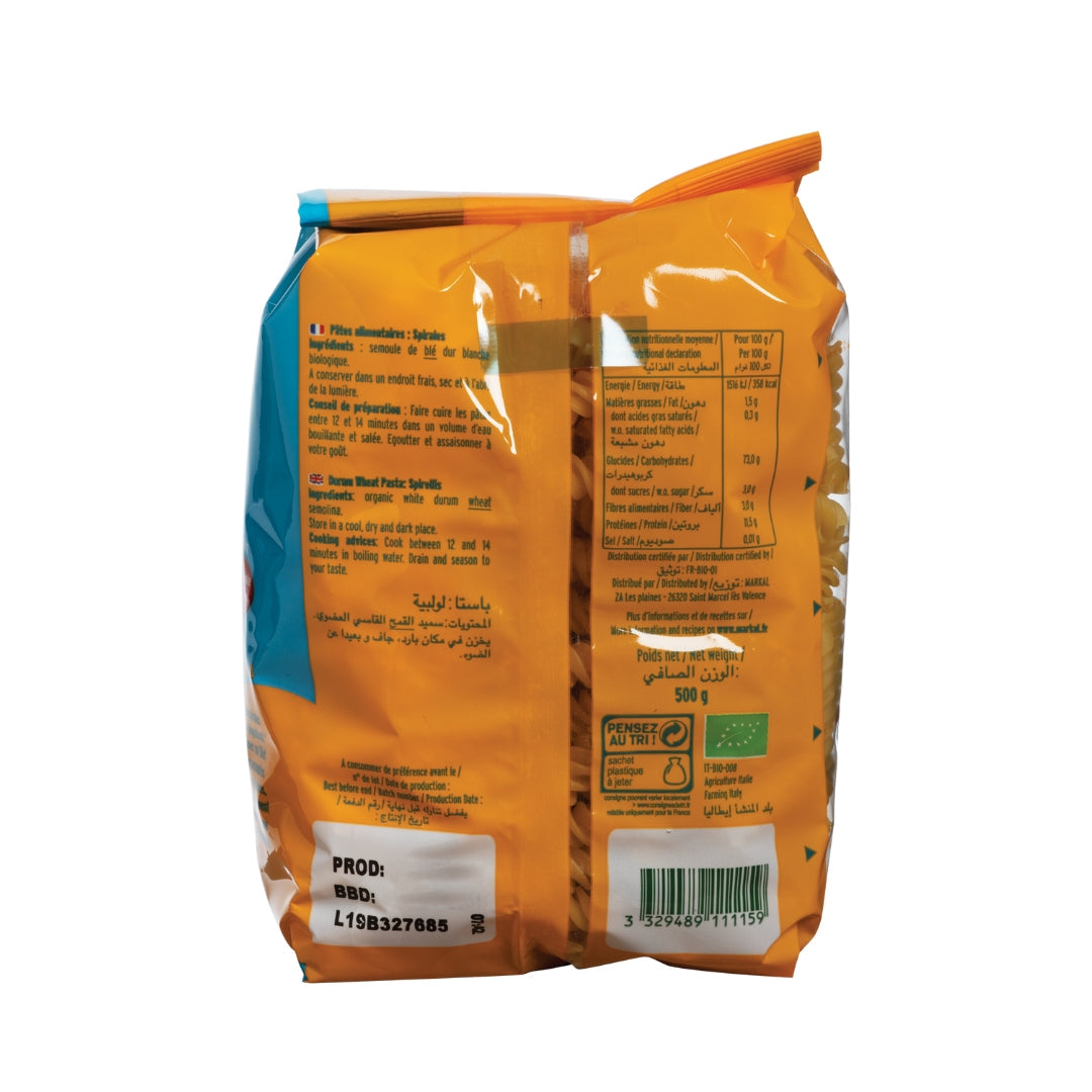 Organic Fusilli Pasta - Medaid International