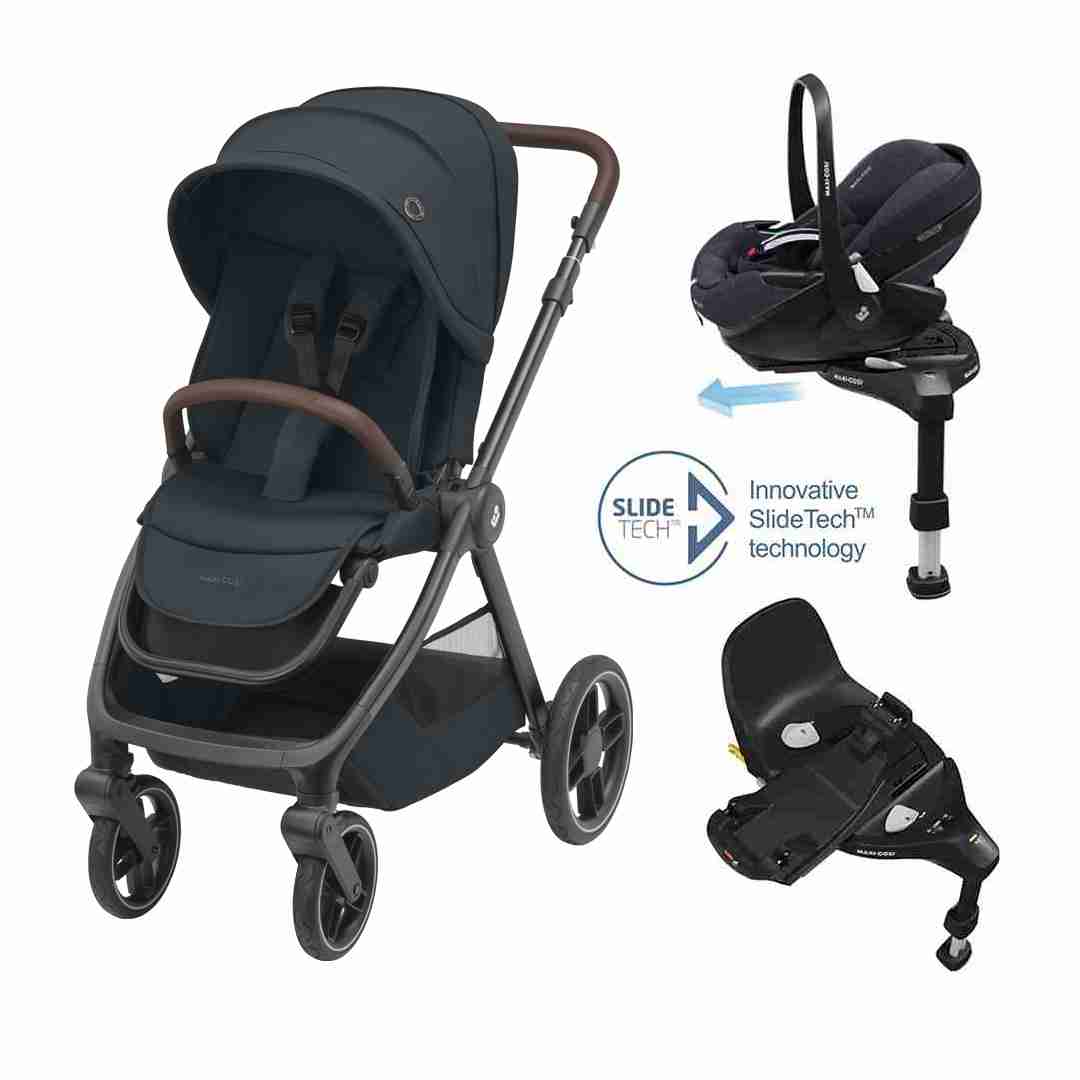 Maxi-Cosi - Oxford (Essential Graphite ) - 3pcs Bundle Oxford Stroller - CabrioFix i-size Car Seat - CabrioFix i-size Base - Travel System