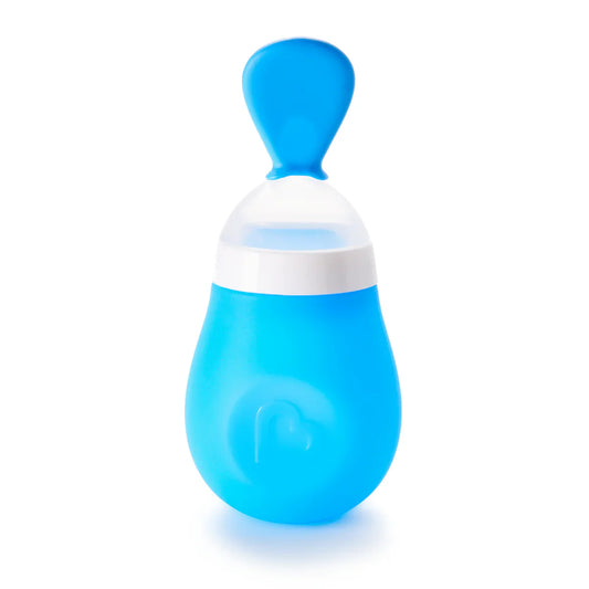Munchkin - Squeeze Spoon Silicone - Baby Feeder - Blue