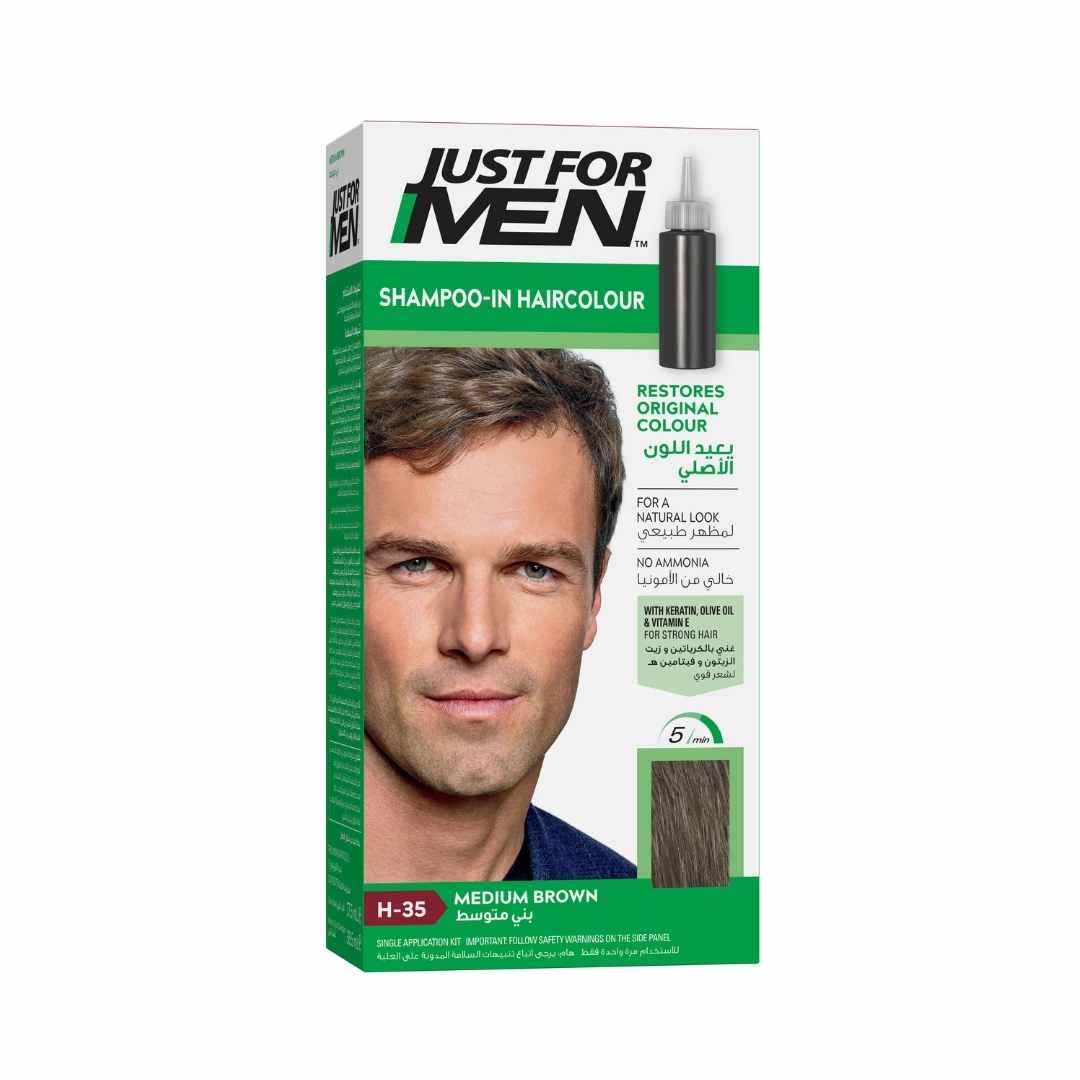 Just For Men Shampoo-in Color, Medium Brown H-35