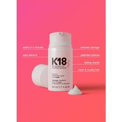 *K18 leave-in molecular repair hair mask 50ml - Medaid International