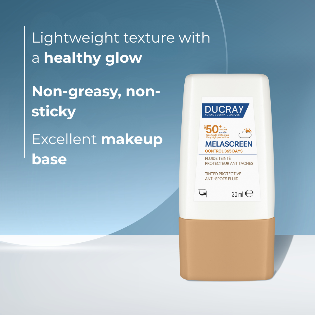 Melascreen Tinted Anti Spots Fluid Sunscreen SPF50+ 30ml I Reduces dark spots - Prevents dark spots - Prevents photoaging