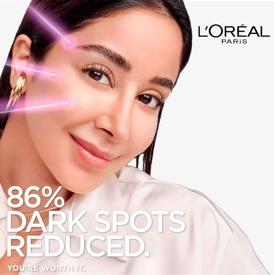 L’Oreal Paris Glycolic Bright Serum with 8% [Melasyl ™ + Glycolic Acid + Niacinamide] face serum for Dark Spots & Brightening 30ml