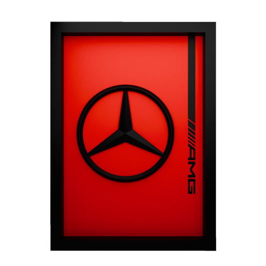 The Silver Arrows Frame WIth 3D-printed Logo