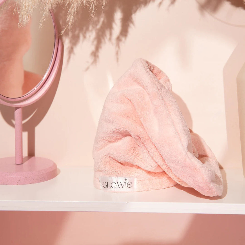 Glowie Microfiber hair towel - Pink