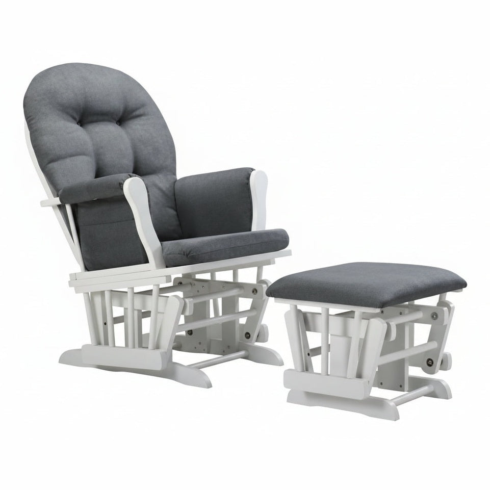 Miila - Canvas Nursing Chair - Dark Grey Rocker