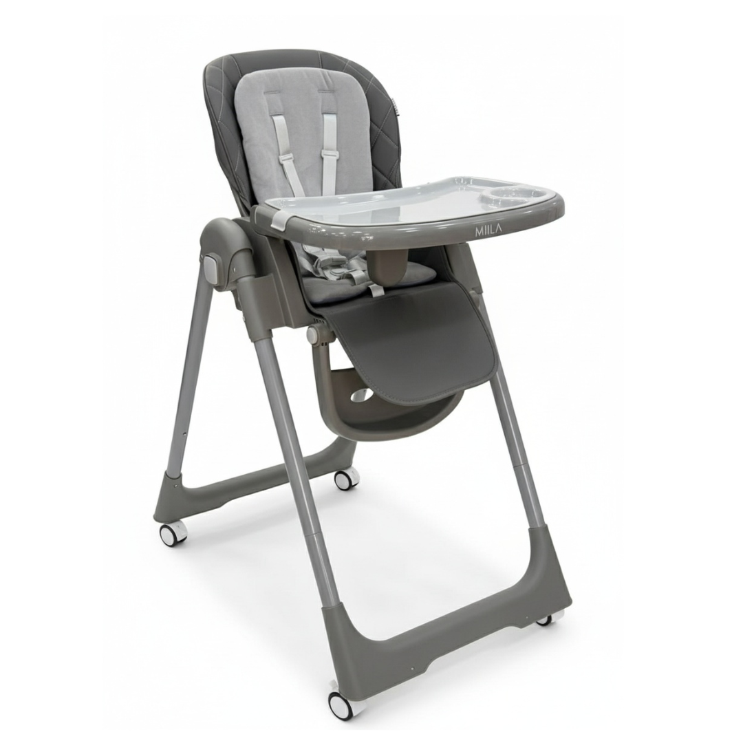 Milla - Highchair - Adjustable Reclining Seat - Grey