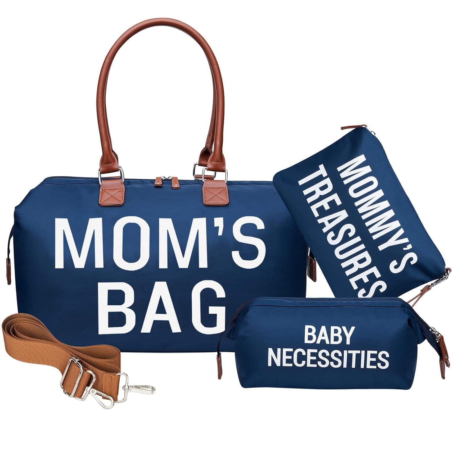 Miila - Mommy Bag Diaper Tote - Insulated Pockets - Blue