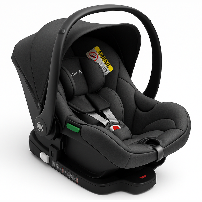 Miila - Prime Car Seat 0+ Group - Black Infant Safety