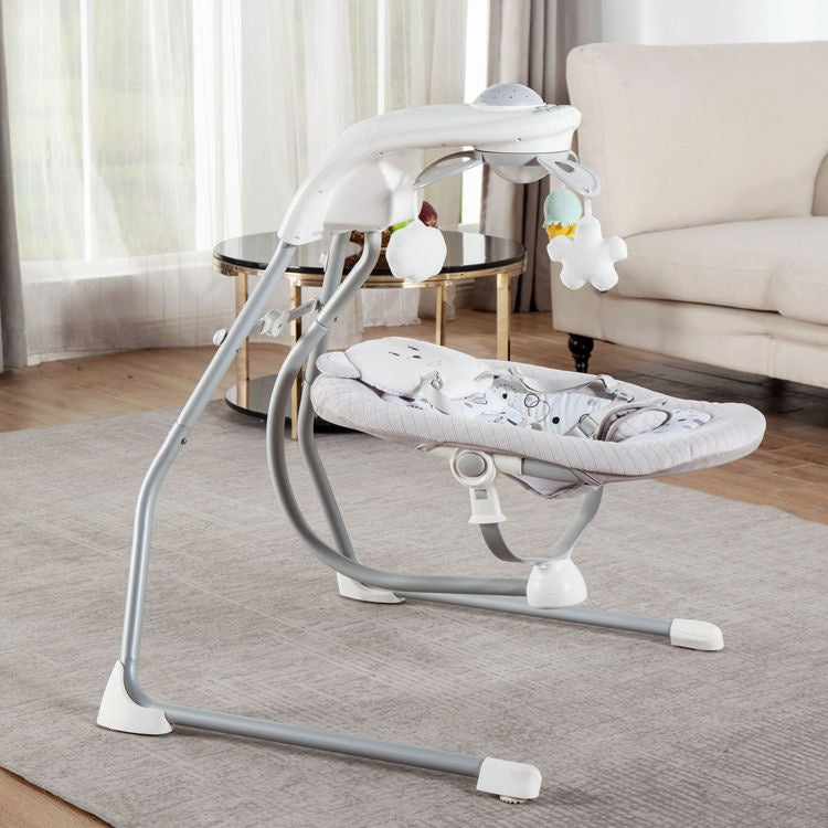 Miila - Swing Bear Musical Rocker - 4-Speed Baby Bouncer