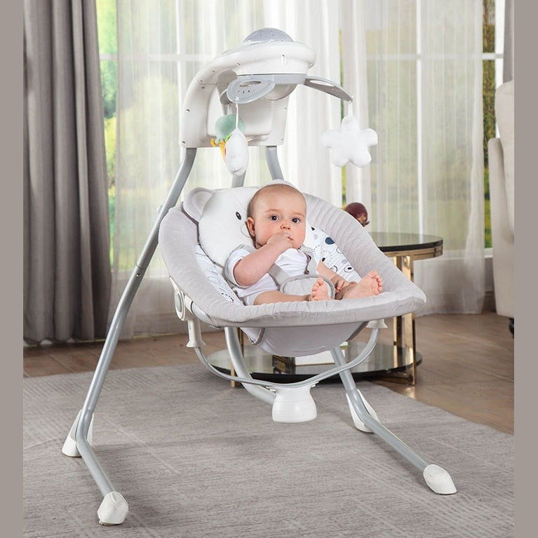Miila - Swing Bear Musical Rocker - 4-Speed Baby Bouncer