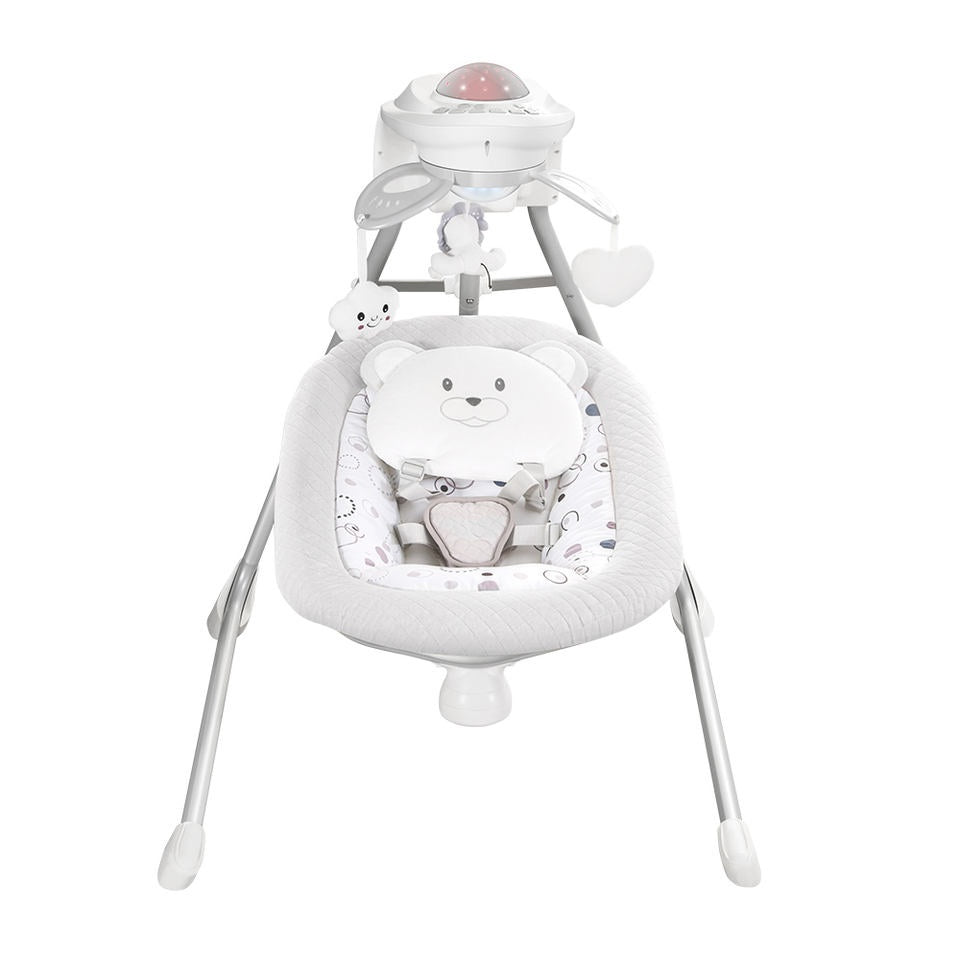 Miila - Swing Bear Musical Rocker - 4-Speed Baby Bouncer