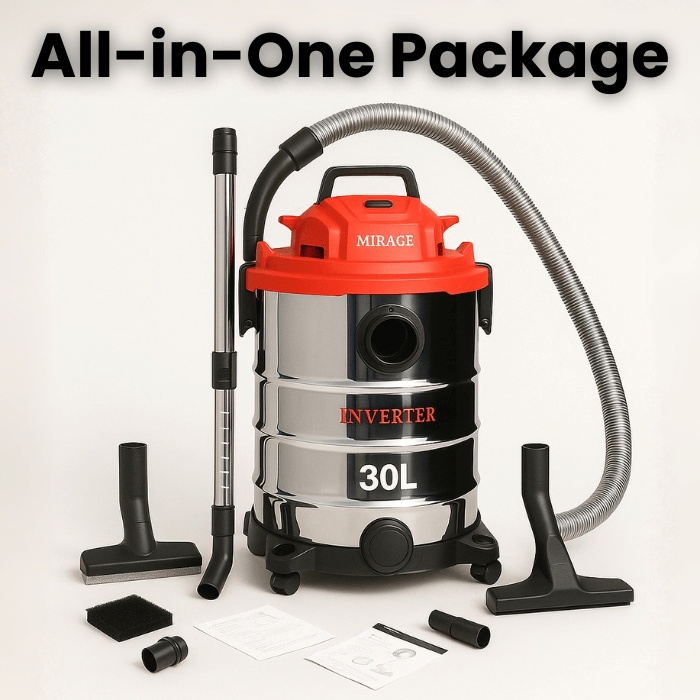 Mirage™ Inverter Vacuum Cleaner | Powerful Wet & Dry - Medaid International