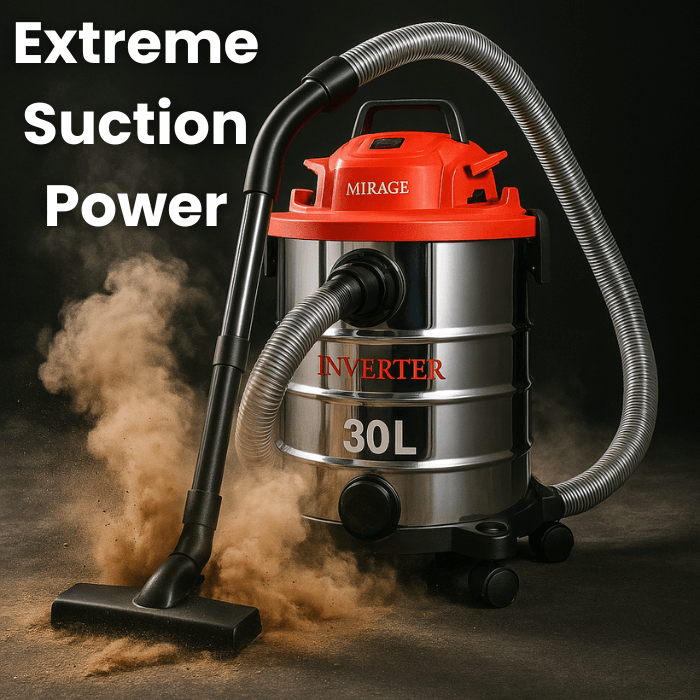 Mirage™ Inverter Vacuum Cleaner | Powerful Wet & Dry - Medaid International