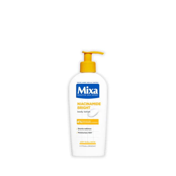 Mixa Niacinamide Bright Body Lotion For Dry & Dull Skin in Need of Unifying With Shea Butter, Niacinamide & Vitamin C 250ml