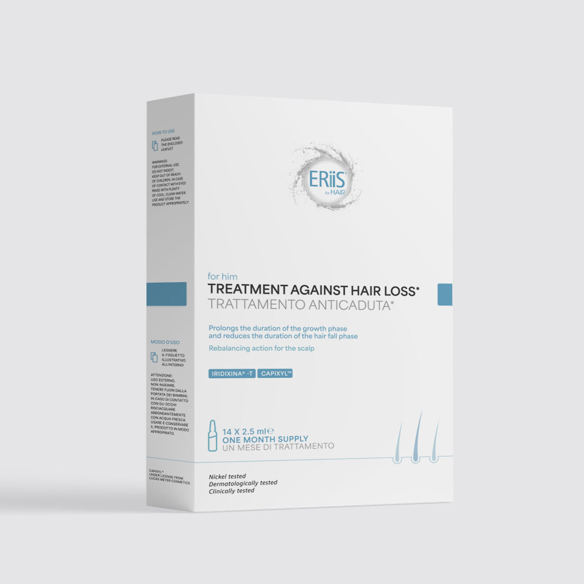 Eriis Anti-Hair Loss Treatment For Men - (14 Ampoules X 2.5 ML)