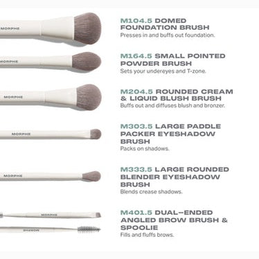 MORPHE Along for the Glide 6-Piece Travel Brush Set