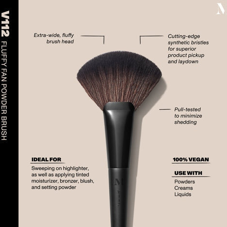 Morphe V112 - Fluffy Fan Powder Brush
