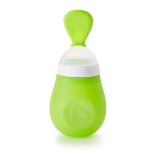 Munchkin - Squeeze Spoon Silicone - Baby Feeder - Green