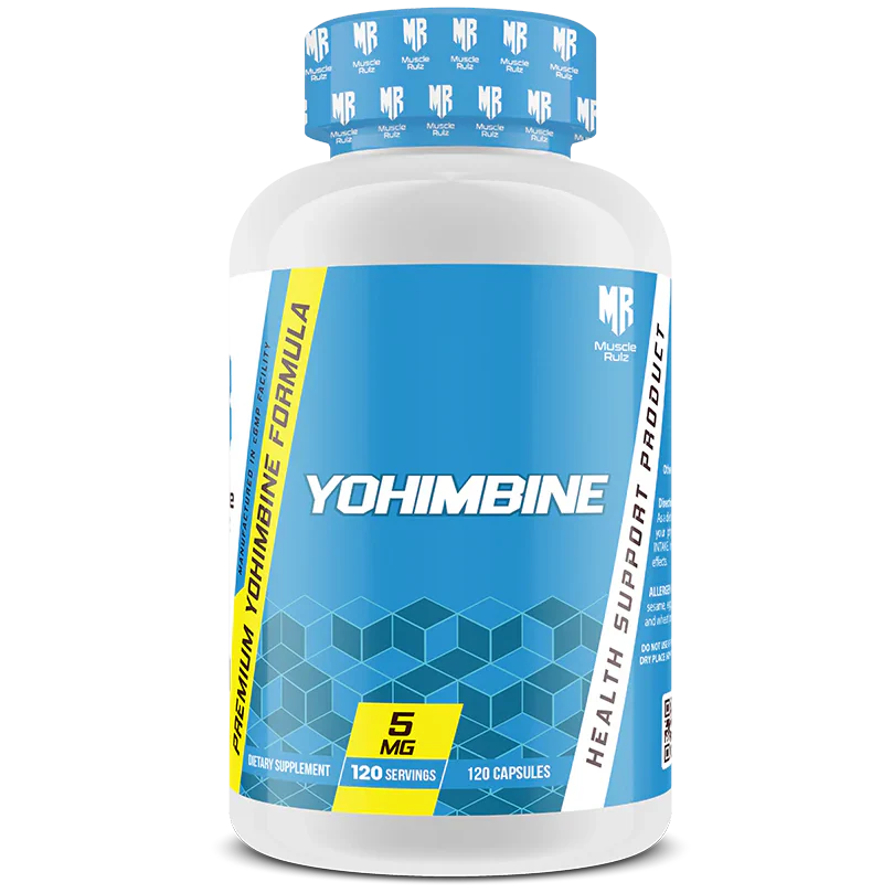 Muscle Rulz Yohimbine – Health Support Formula, 120 Capsules | Energy, Focus & Wellness Support