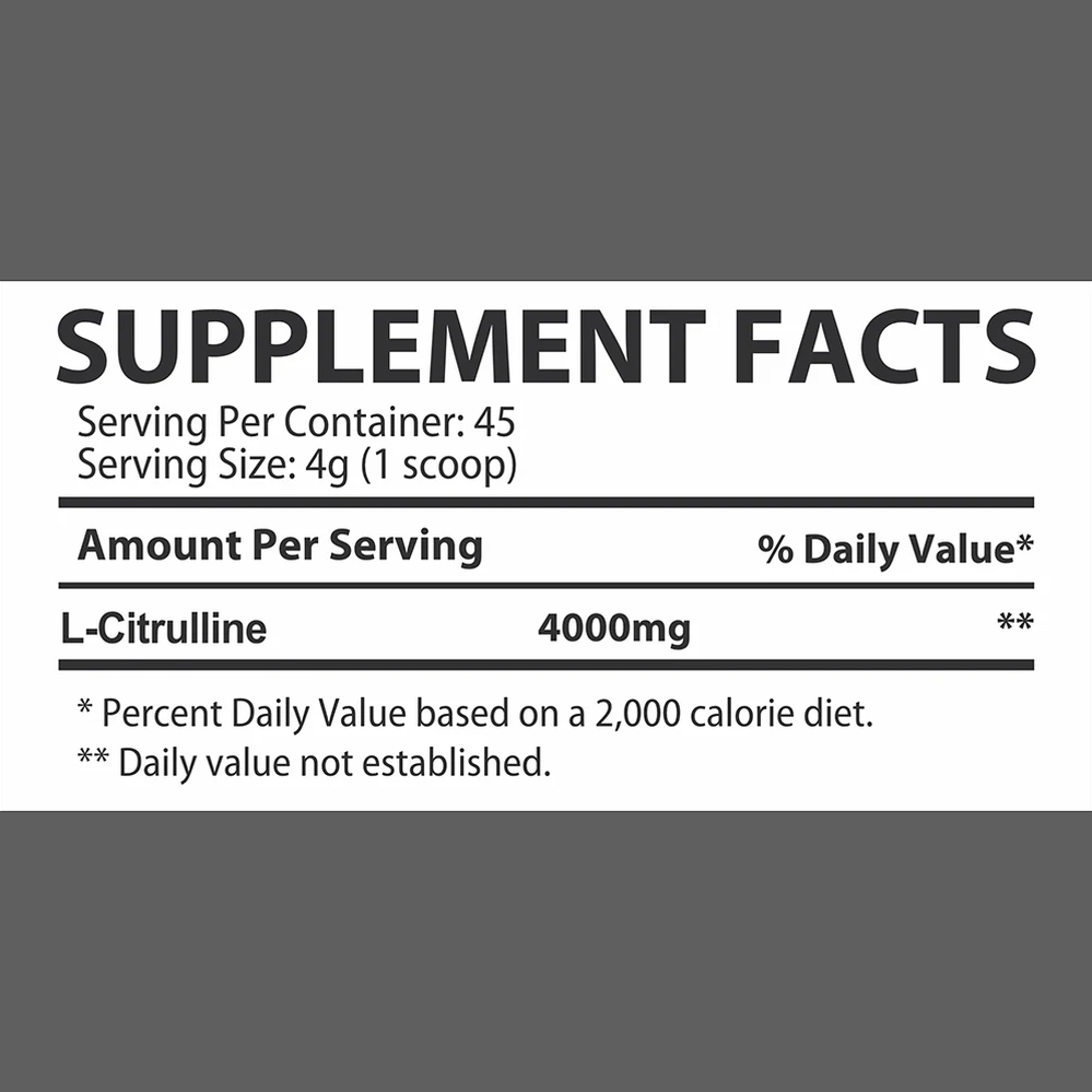 Muscle Rulz CITRULLINE 4000 mg – 45 Servings, 180 g | Pump, Performance & Endurance Support