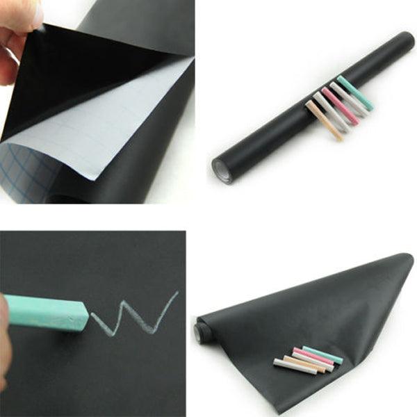 Blackboard Wall Sticker with 5 Free chalks (طبشور)