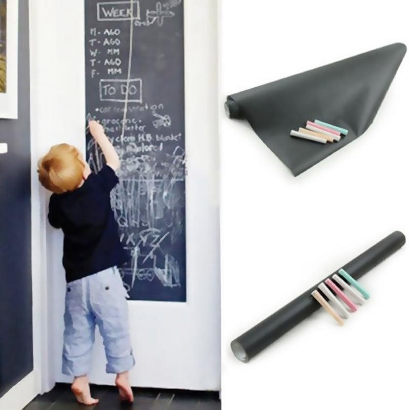 Blackboard Wall Sticker with 5 Free chalks (طبشور)