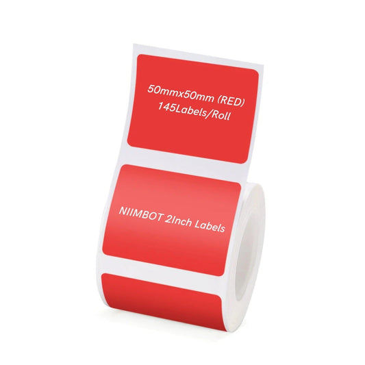 NIIMBOT Red Label for B21 B1 B3S (50x50mm)