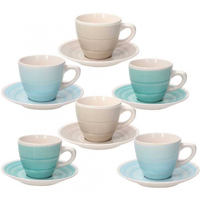 Tognana Almeida Pack 6pcs Tea Cups with Saucer