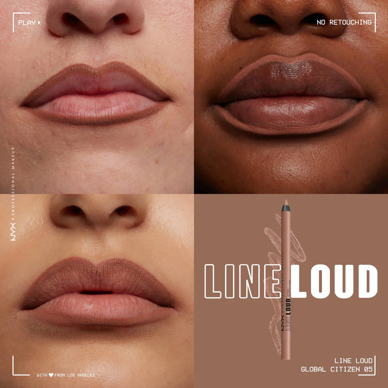 NYX Line Loud Vegan Longwear Lip Liner Infused With Jojoba Oil + Vitamin E-GLOBAL CITIZEN