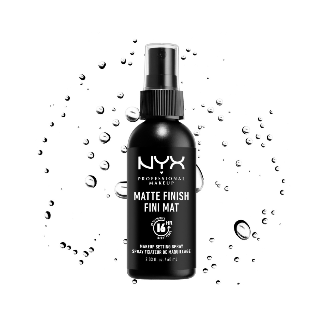 NYX Professional Makeup Setting Spray - Matte Finish, Lightweight, Long-Lasting, Extends Makeup Wear Up to 16 hours, Vegan and Cruelty Free Formula, 60ml