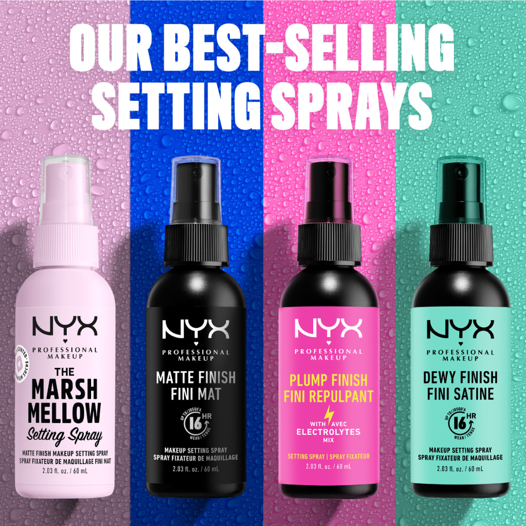 NYX Professional Makeup Setting Spray - Matte Finish, Lightweight, Long-Lasting, Extends Makeup Wear Up to 16 hours, Vegan and Cruelty Free Formula, 60ml