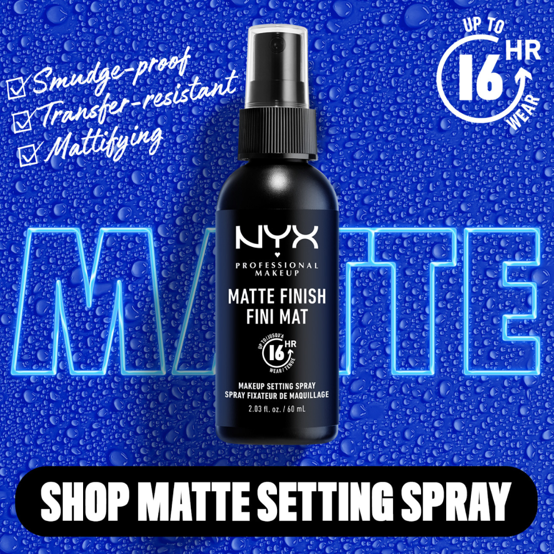 NYX Professional Makeup Setting Spray - Matte Finish, Lightweight, Long-Lasting, Extends Makeup Wear Up to 16 hours, Vegan and Cruelty Free Formula, 60ml